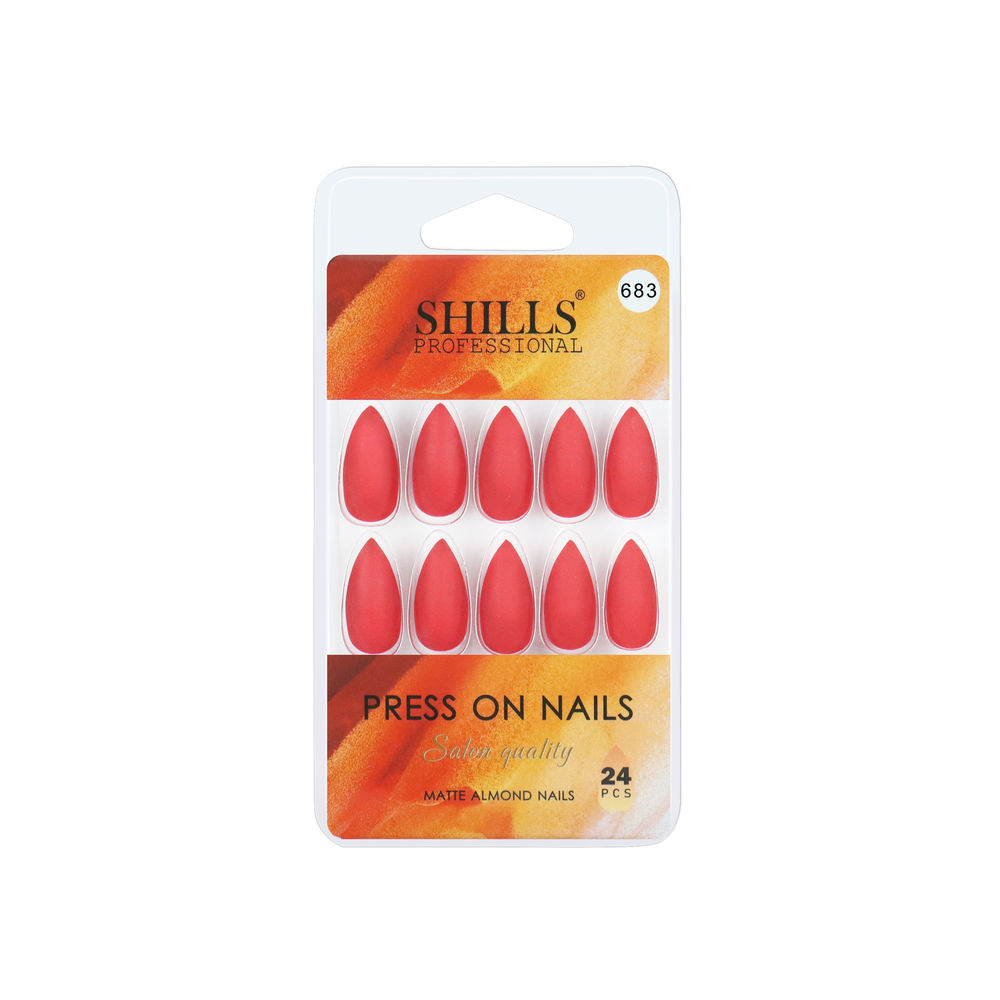 Shills Professional Reusable Press On Nails Sharp Almond - SPN683
