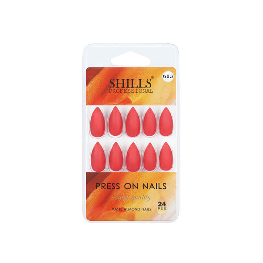 Shills Professional Reusable Press On Nails Sharp Almond - SPN683