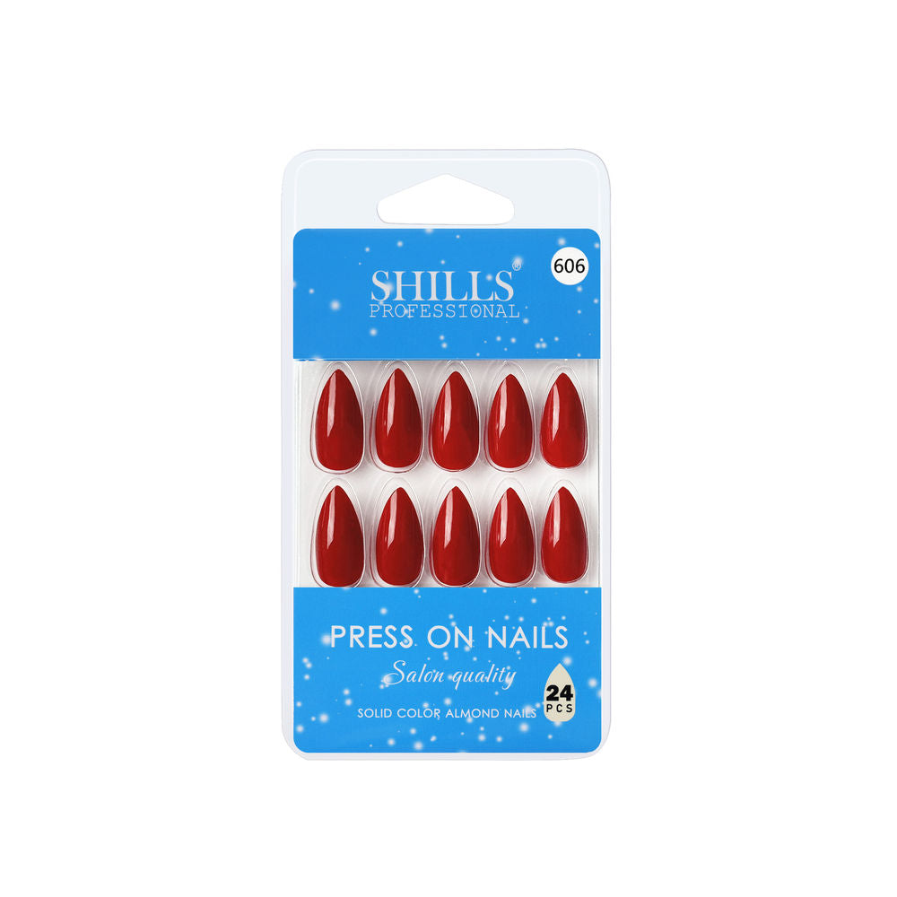 Shills Professional Reusable Press On Nails Almond - SPN606