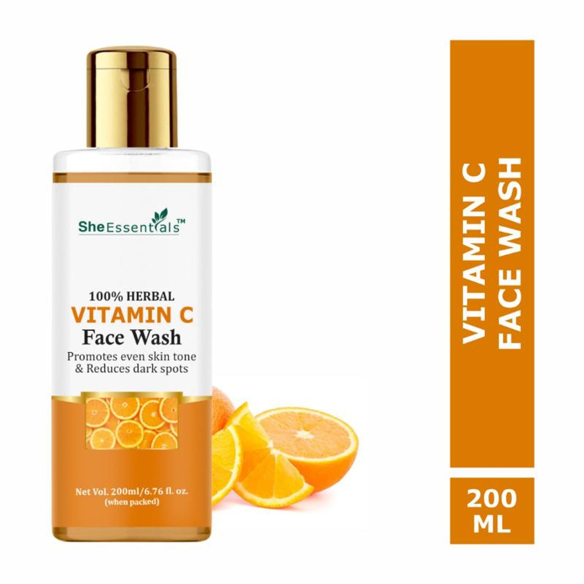 She Essentials Vitamin C Face Wash for Glowing Skin - 200ML