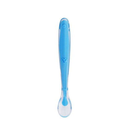 Safe-O-Kid Soft Tip Silicone Spoon, Blue For Kids Protection -  USA, Australia, Canada 