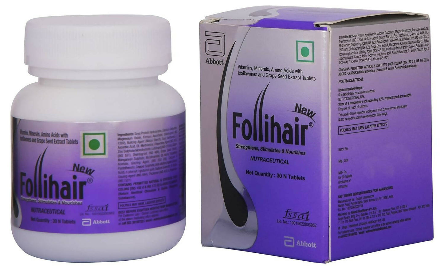 Abbott New Follihair Nutraceutical Tablets