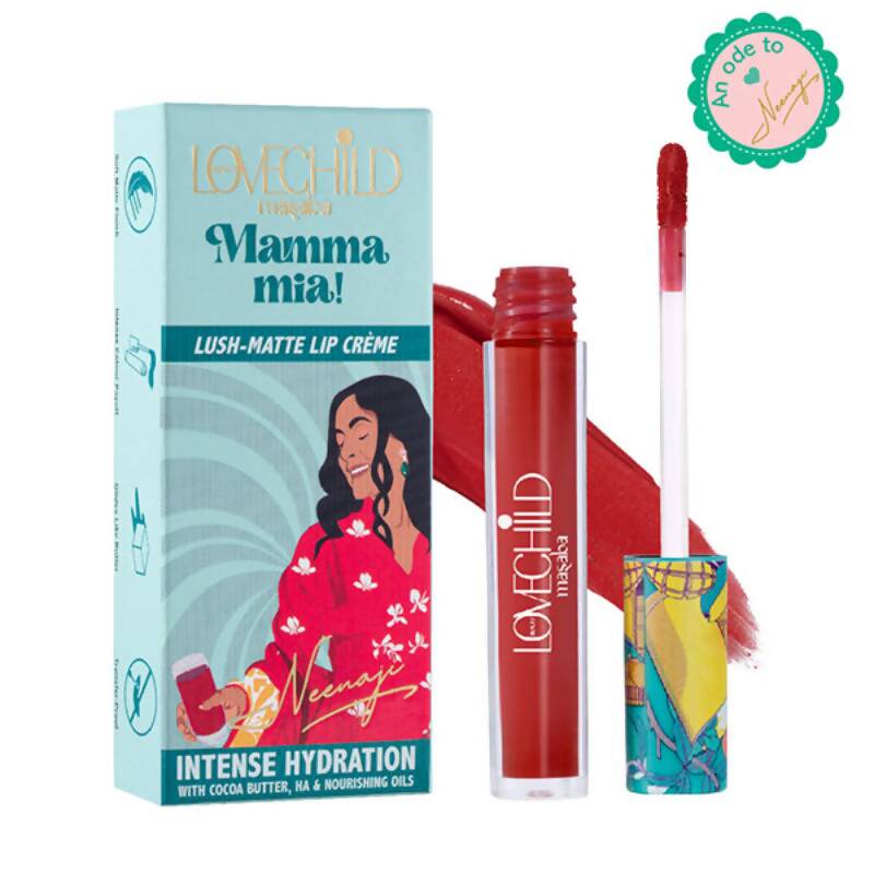 LoveChild By Masaba Gupta Mamma Mia Lush-Matte Lip Creme - Kokum Panna