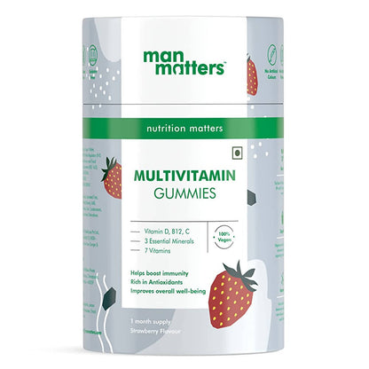 Man Matters Multivitamin Gummies For Men - Strawberry Flavor