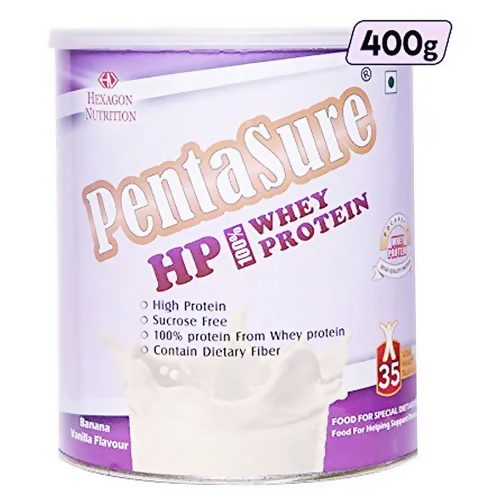 PentaSure HP Whey Protein Powder - Banana & Vanilla Flavor - BUDNE