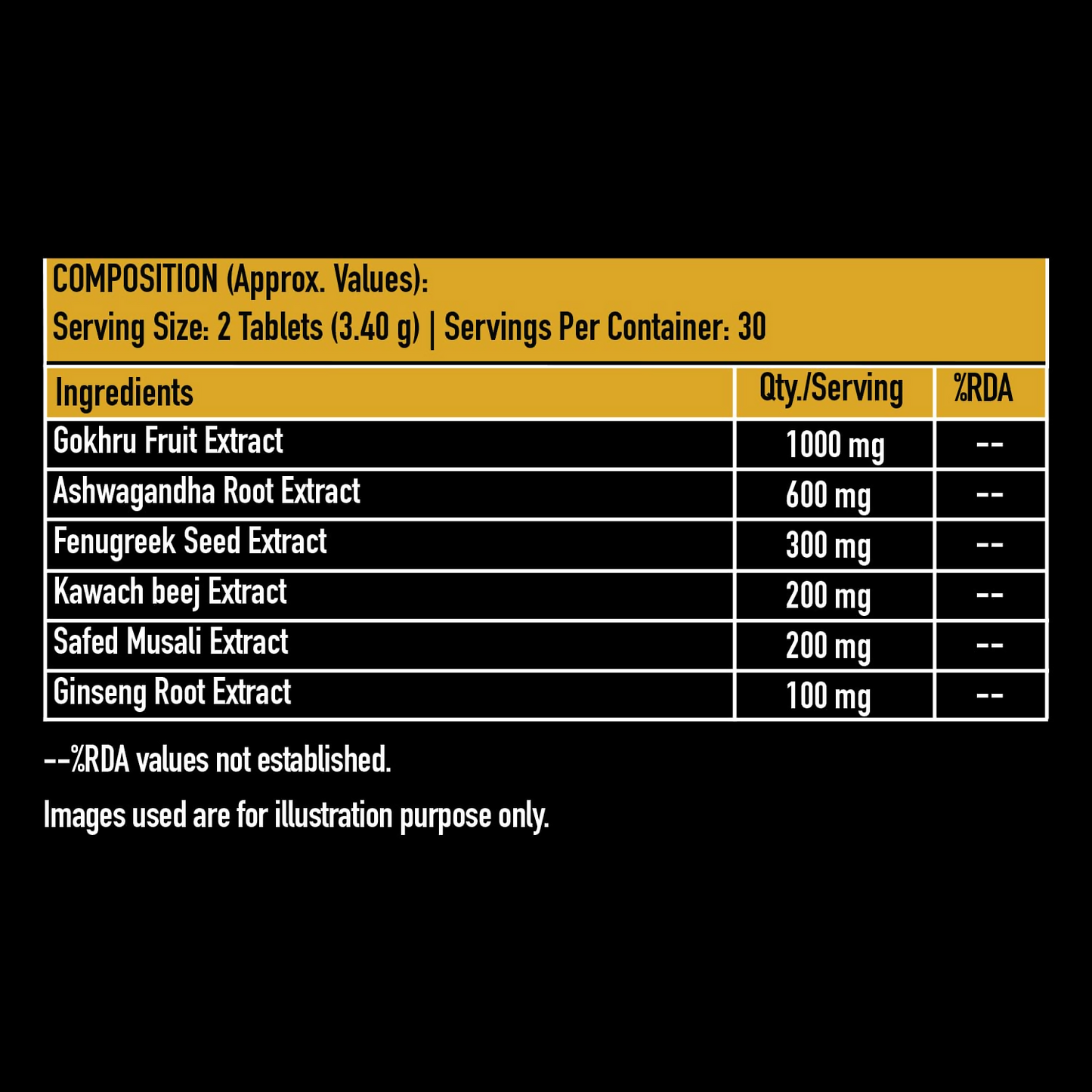 HK Vitals Testo Bold Tablets