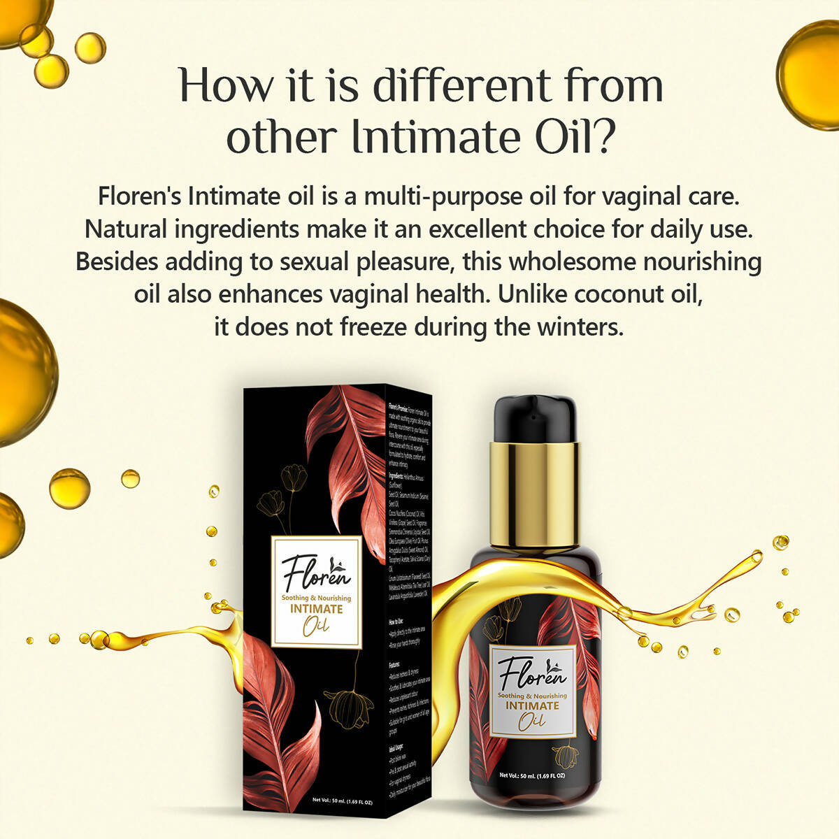 Floren Soothing & Nourishing Intimate Oil for Women