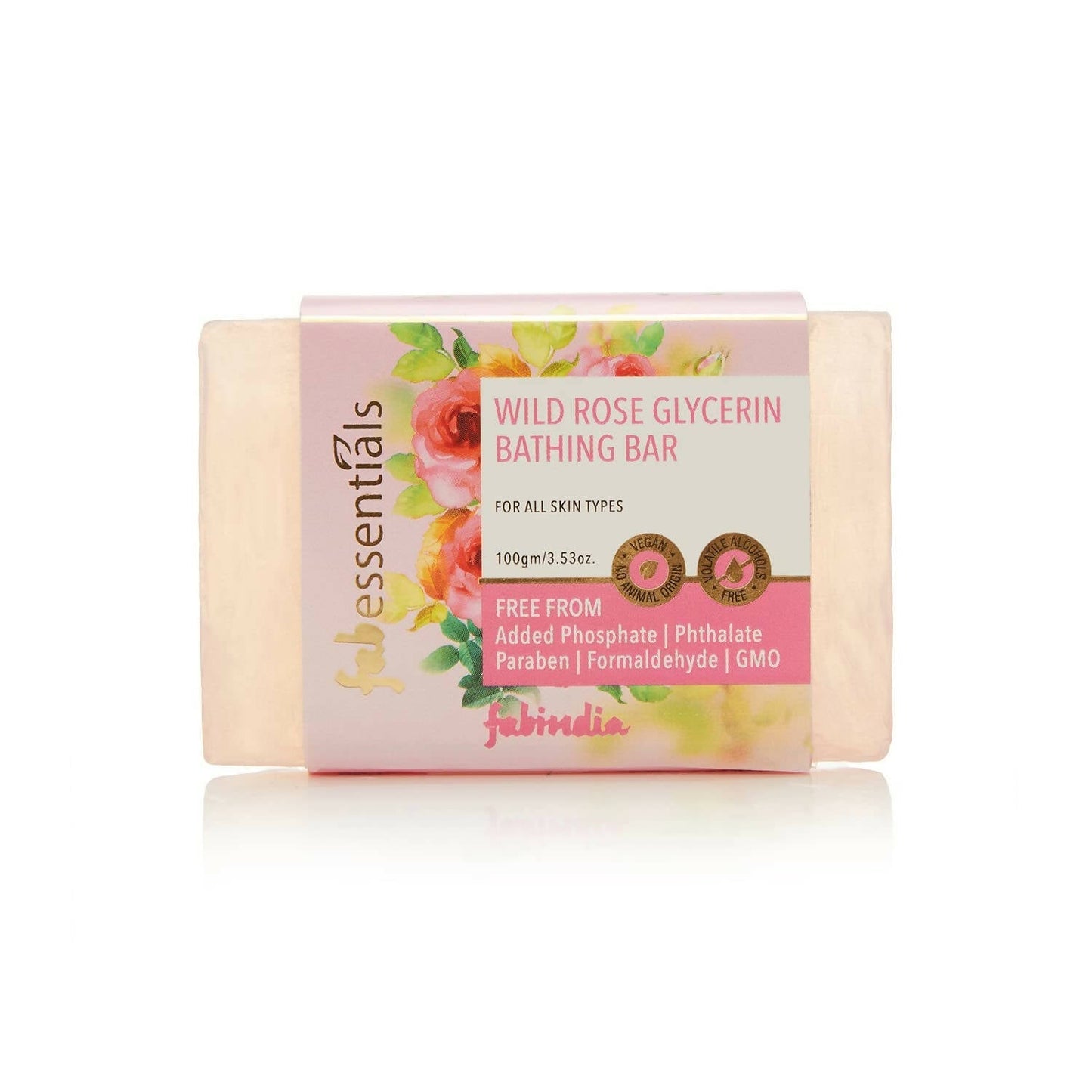 Fabessentials Assorted Glycerin Bathing Bars Combo - Wild Rose, Mint & Lemongrass