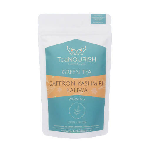 TeaNourish Saffron Kashmiri Kahwa Green Tea - BUDNE