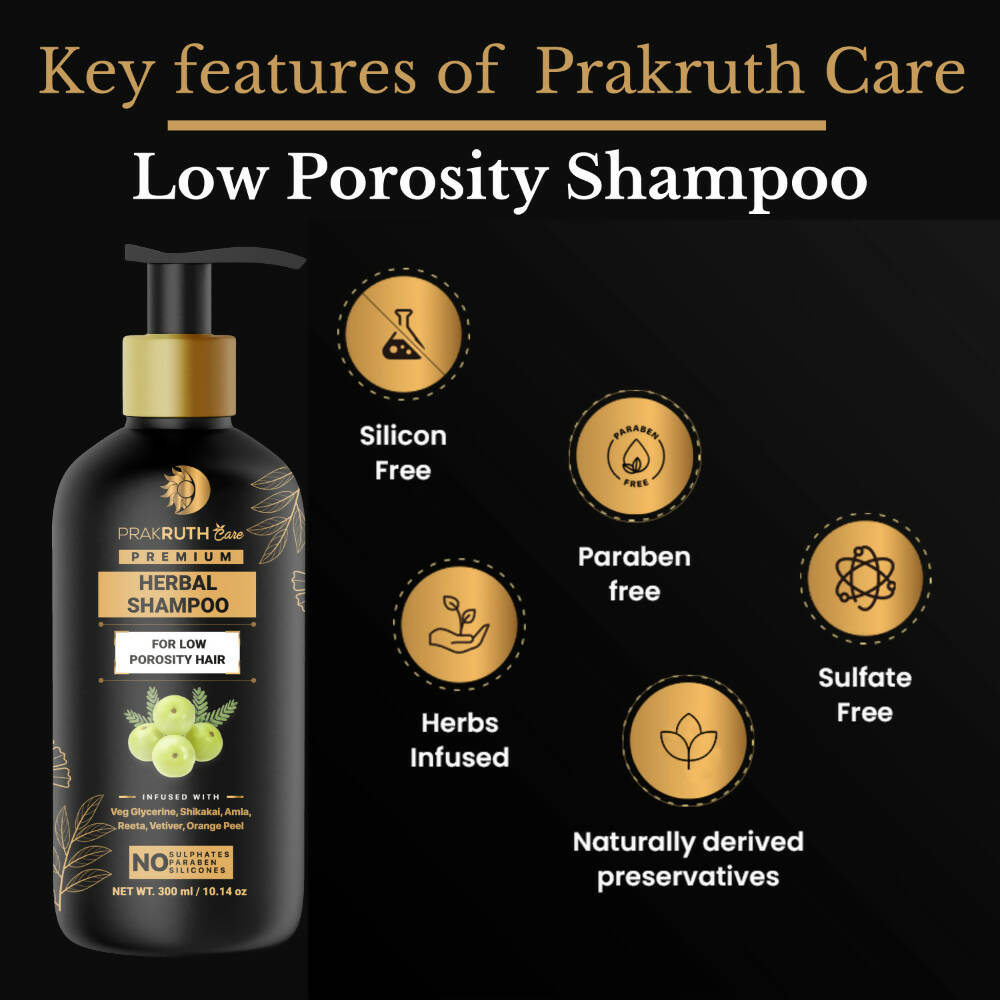 Prakruth Care Premium Herbal Low Porosity Shampoo