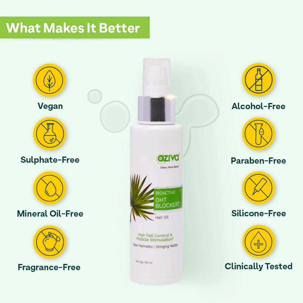 OZiva Bioactive DHT Blocker7 Hair Oil