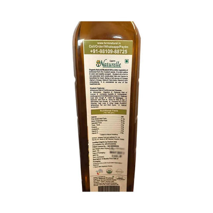 Farm Naturelle Organic Wood Pressed Black Mustard Oil