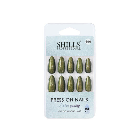 Shills Professional Reusable Press On Nails Log Almond - SPN696