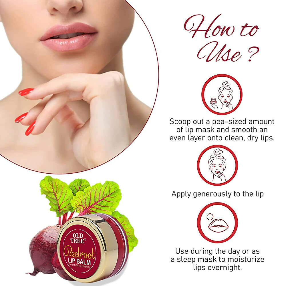 Old Tree Beetroot Lip Balm For Dry & Chapping Lips