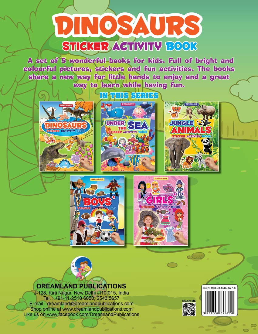 Dreamland Sticker Activity Book - Dinosaurs