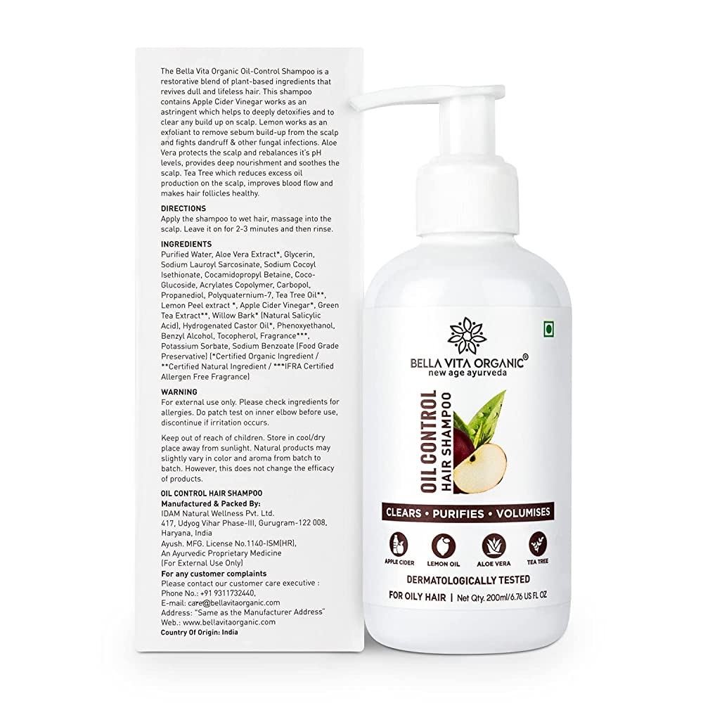 Bella Vita Organic Oil Control Shampoo