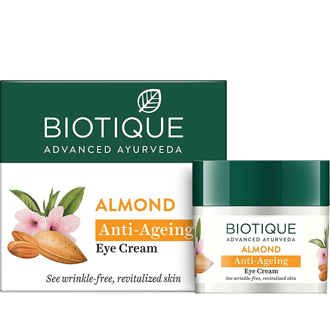Biotique Advanced Ayurveda Bio Almond Soothing & Nourishing Eye cream - BUDNE