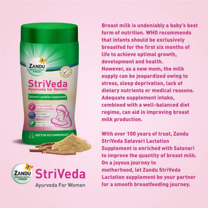 Zandu StriVeda Satavari Lactation Supplement