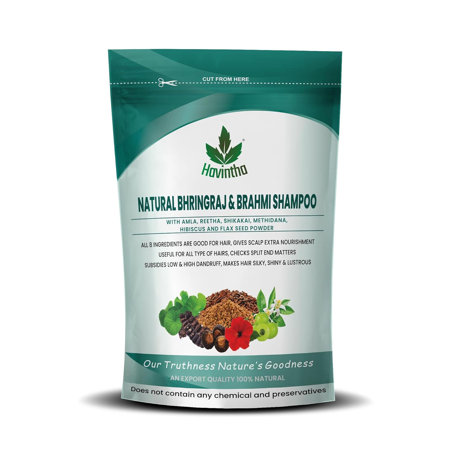 Havintha Natural Bhringraj & Brahmi Shampoo