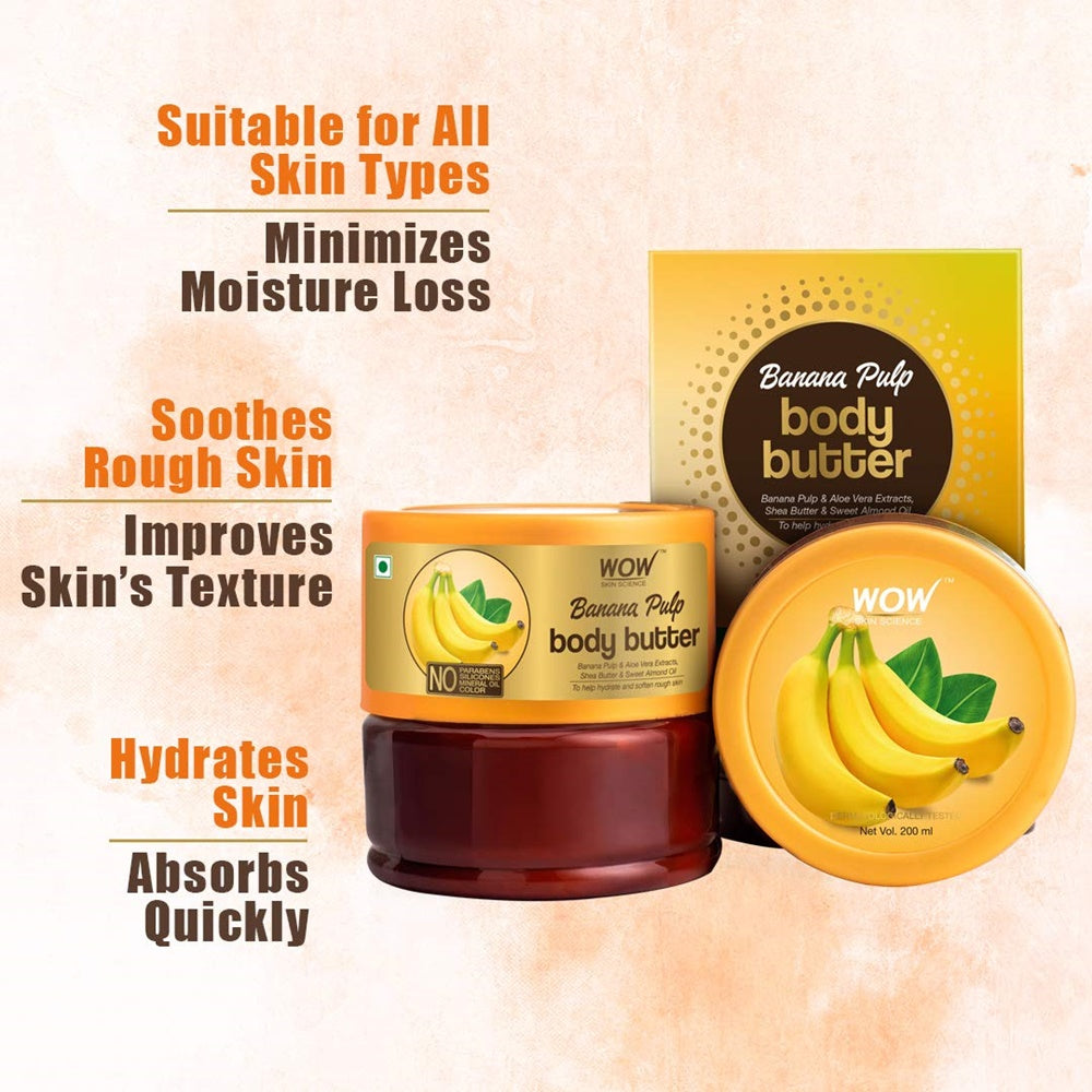 Wow Skin Science Banana Pulp Body Butter