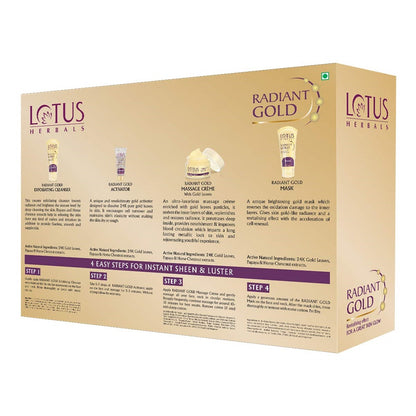 Lotus Herbals Radiant Gold Cellular Glow Facial Kit