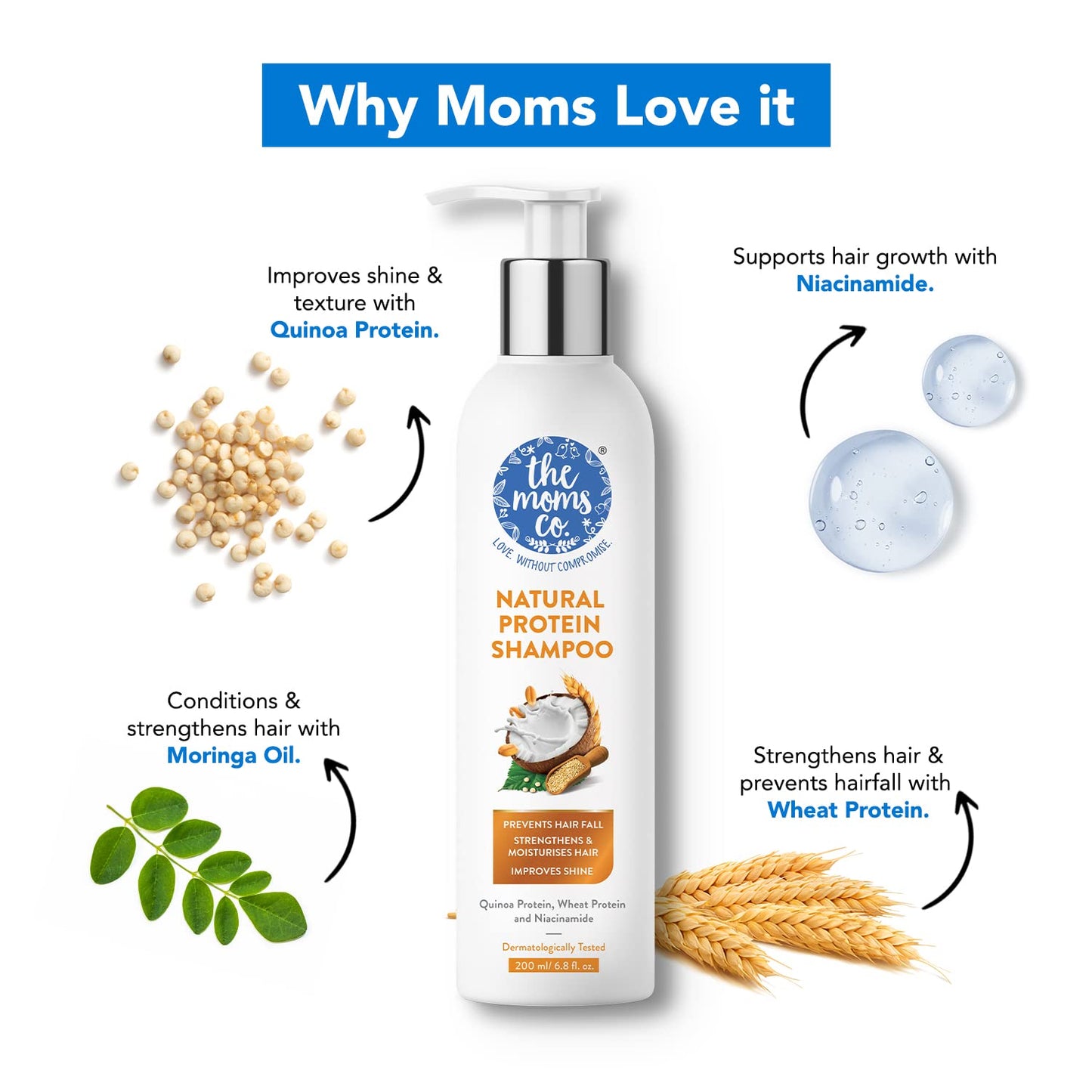 The Moms Co Natural Protein Shampoo