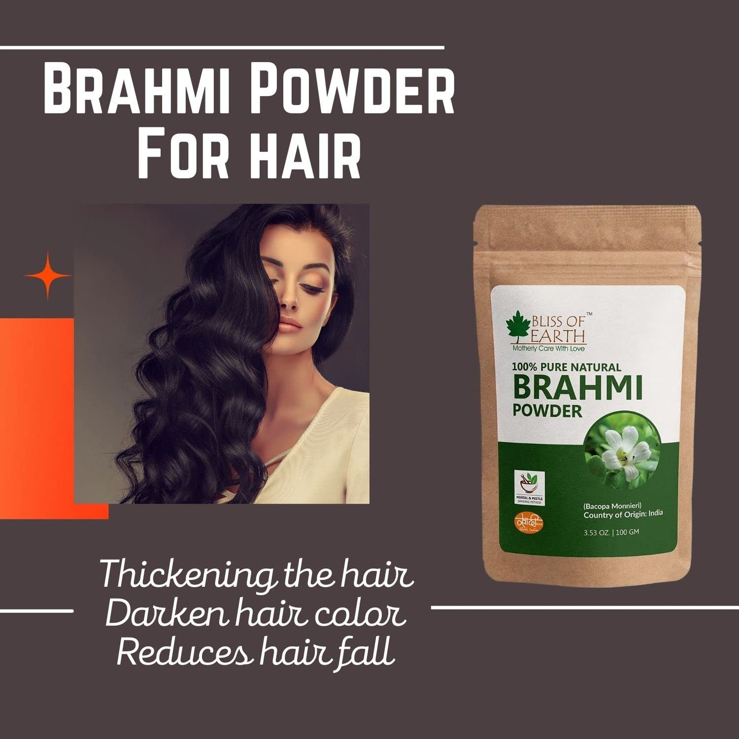 Bliss of Earth 100% Pure Natural Brahmi Powder