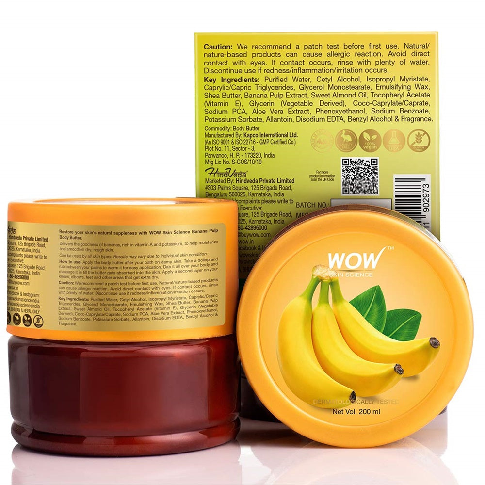 Wow Skin Science Banana Pulp Body Butter