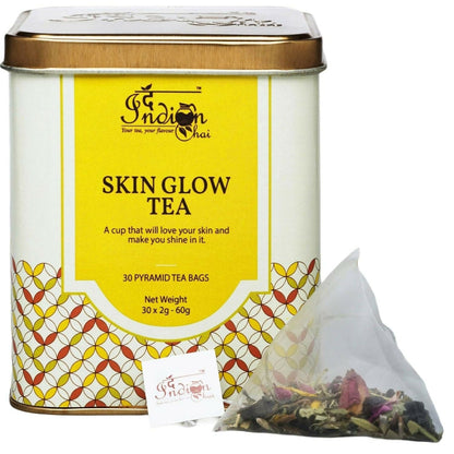 The Indian Chai ??? Skin Glow Tea 30 Pyramid Tea Bags