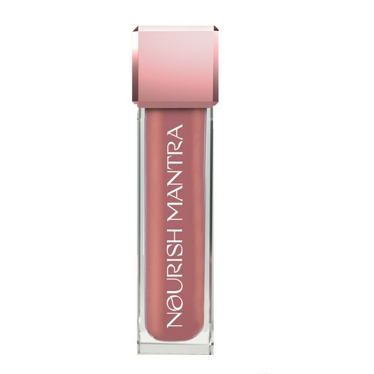 Nourish Mantra Liquid Lipstick Creamy Matte with SPF/ Water Proof, Smudge Proof Shade Masoom Pink