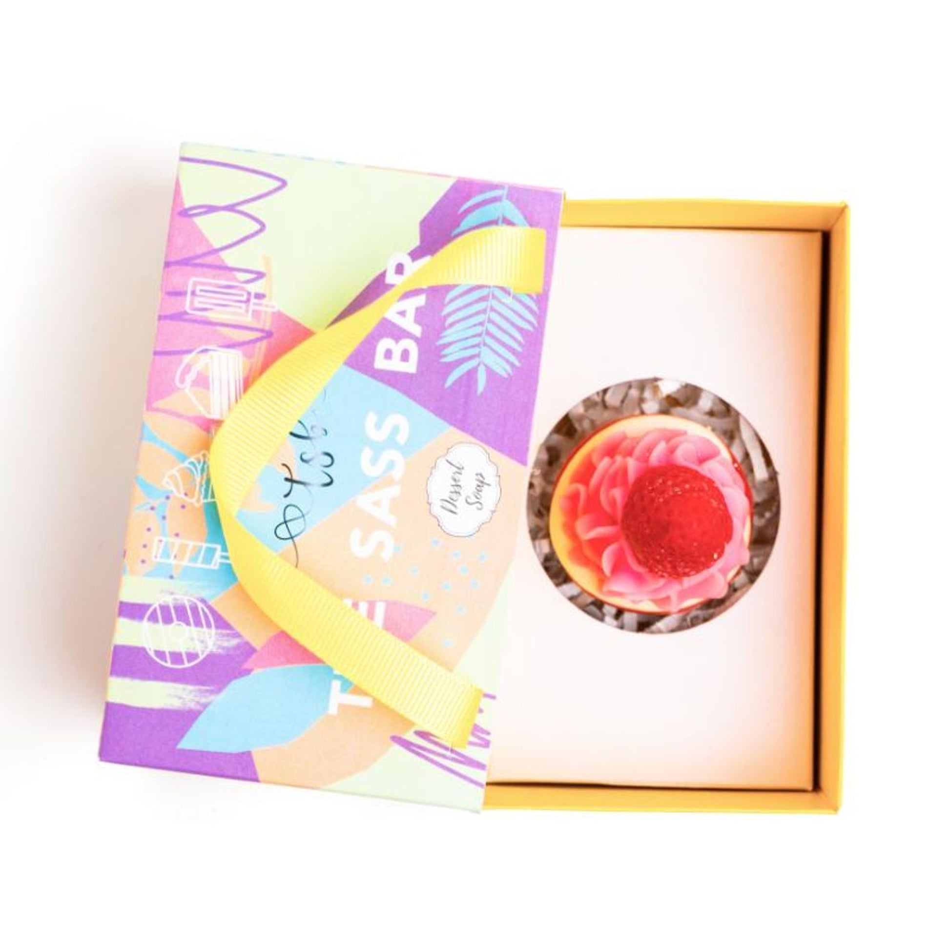 The Sass Bar Fraises Mini Cupcake Soap - 80GM