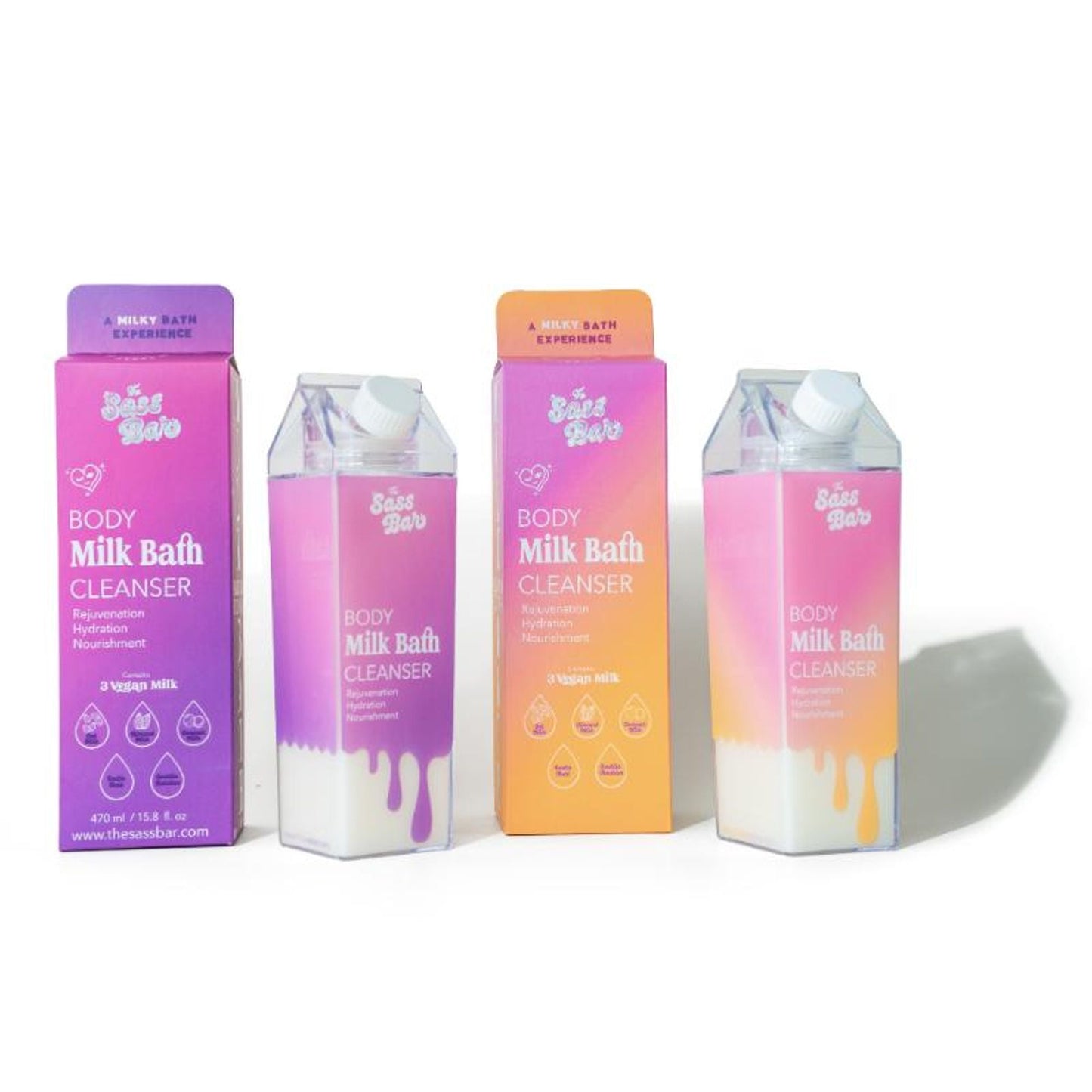 The Sass Bar Dawn & Dusk Duo Bodywash Cleanser - 1.3L