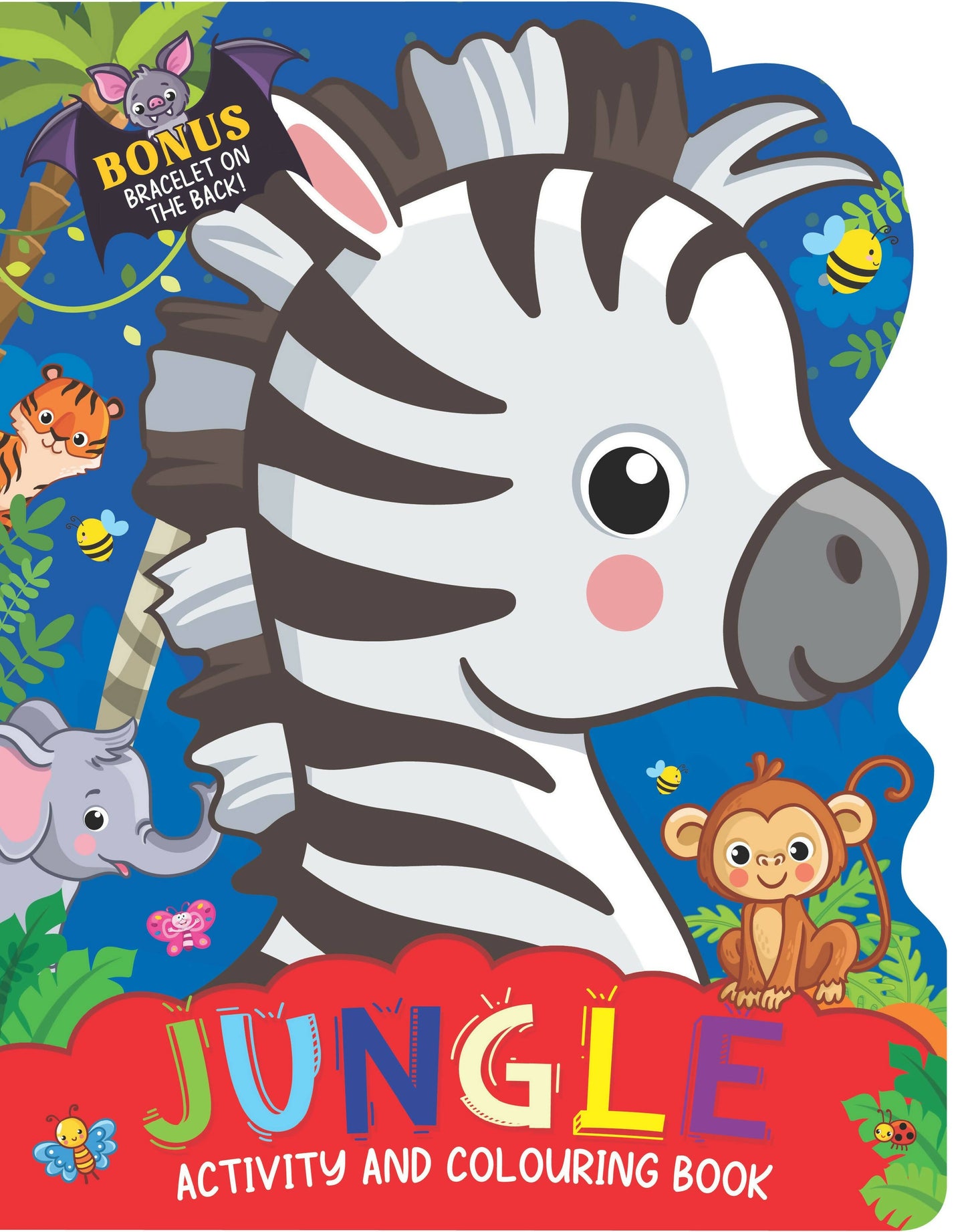 Dreamland Jungle Activity and Colouring Book- Die Cut Animal Shaped Book : Children Interactive & Activity Book -  buy in usa 