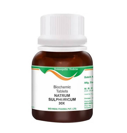 Bio India Homeopathy Natrum Sulphuricum Biochemic Tablets