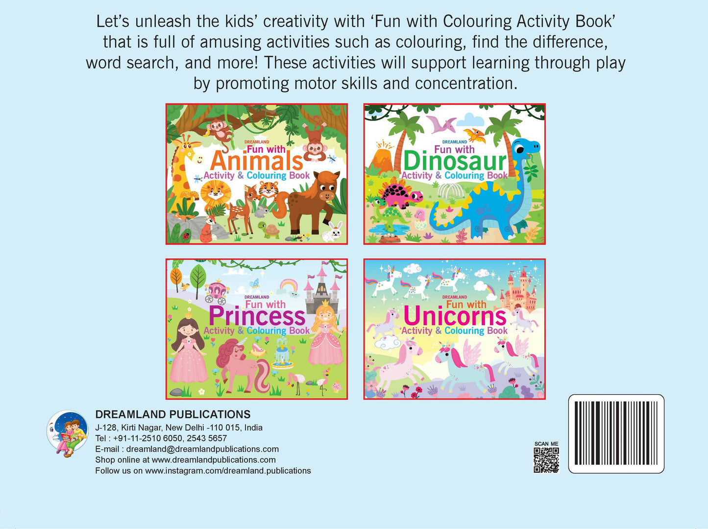 Dreamland Fun with Princess Activity & Colouring : Children Interactive & Activity Book