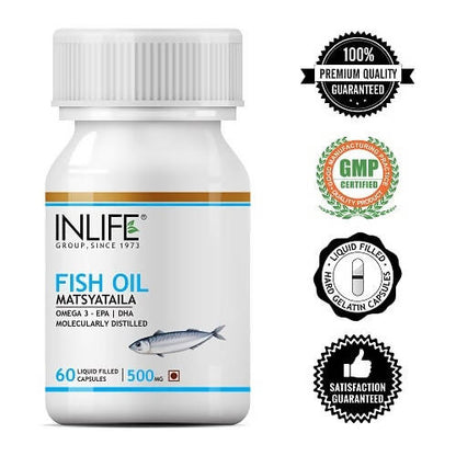 Inlife Fish Oil 500 MG Capsules