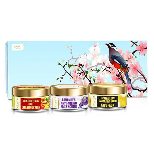 Vaadi Herbals Glamorous Glow Skin Care Herbal Gift Set - 170GM