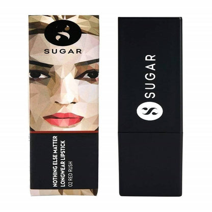 Sugar Nothing Else Matter Longwear Lipstick - Red Rush (Red With Hints Of Pink, Orange)
