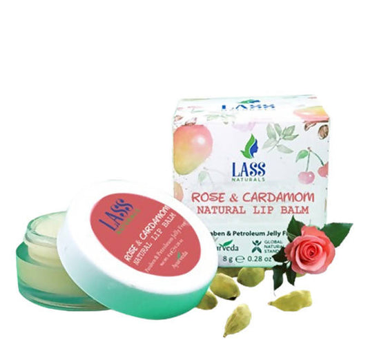 Lass Naturals Rose & Cardamom Lip Balm - BUDEN