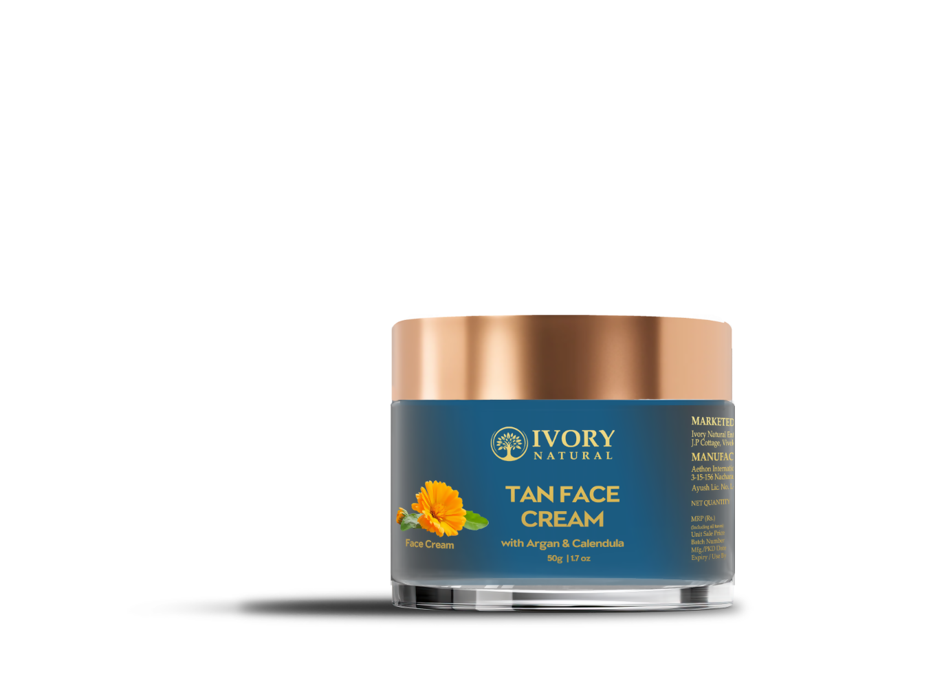 Ivory Natural Tan Face Cream For Sun Tan Protection