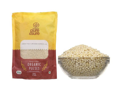 Pure & Sure White Urad Dal Whole Organic Pulses