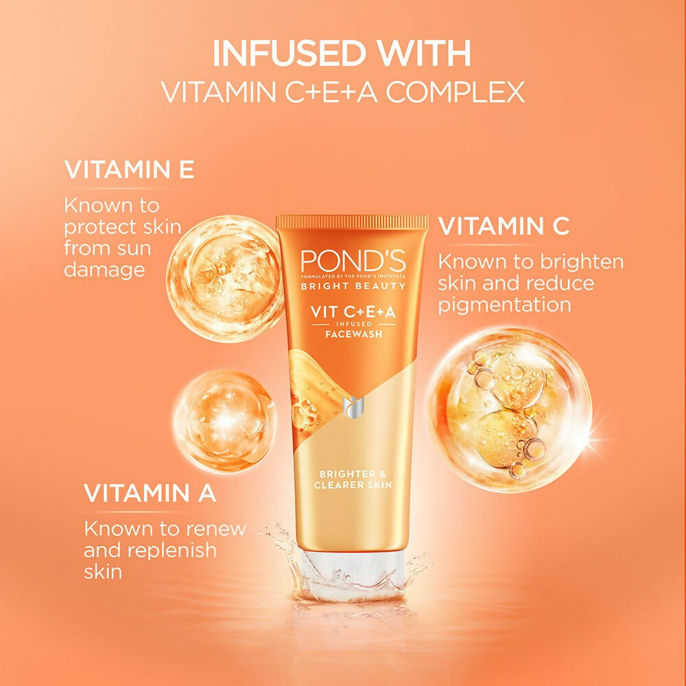 Ponds Bright Beauty Vit C+E+A Gel Face Wash