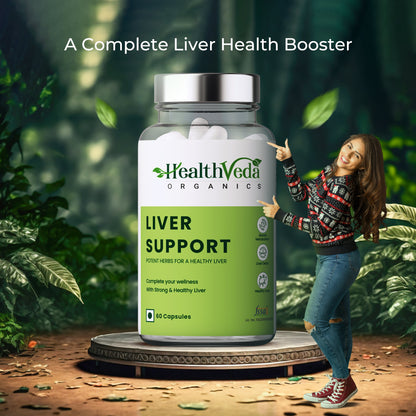 Health Veda Organics Plant Based Liver Support Capsules