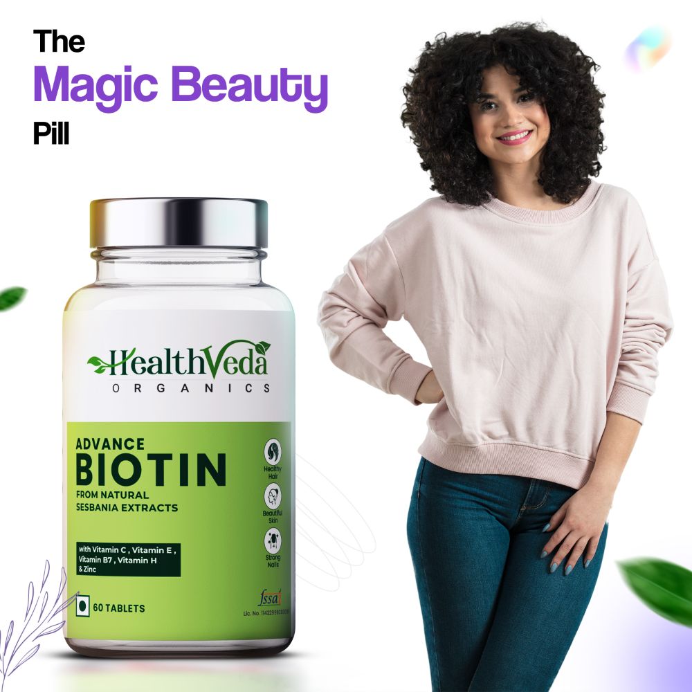 Health Veda Organics Advance Biotin Tablets