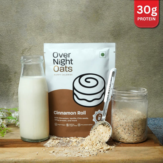 OverNightOats Cinnamon Roll