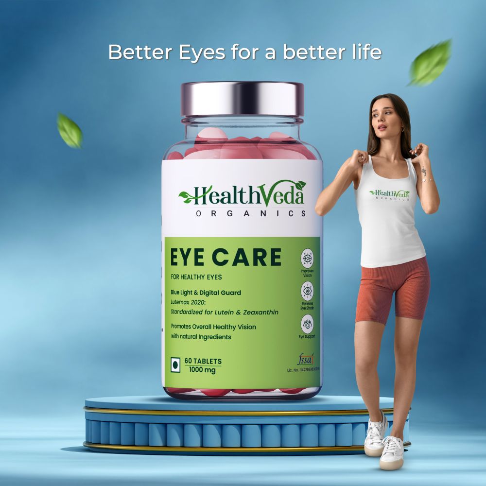 Health Veda Organics Plant Based Eye Care Supplements Tablets