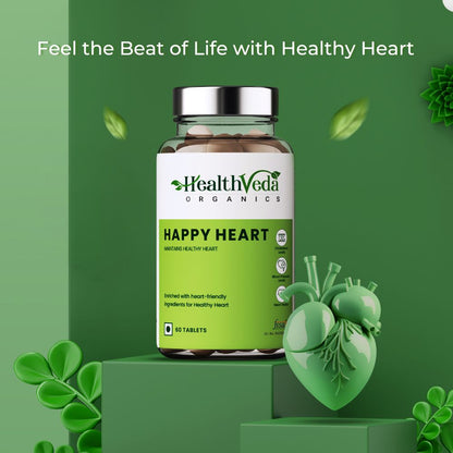 Health Veda Organics Happy Heart Tablets