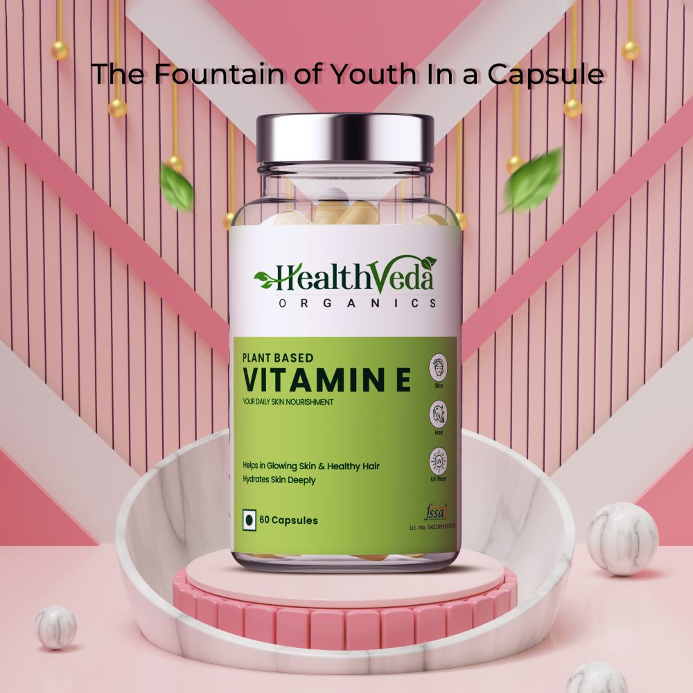 Health Veda Organics Vitamin E Capsules