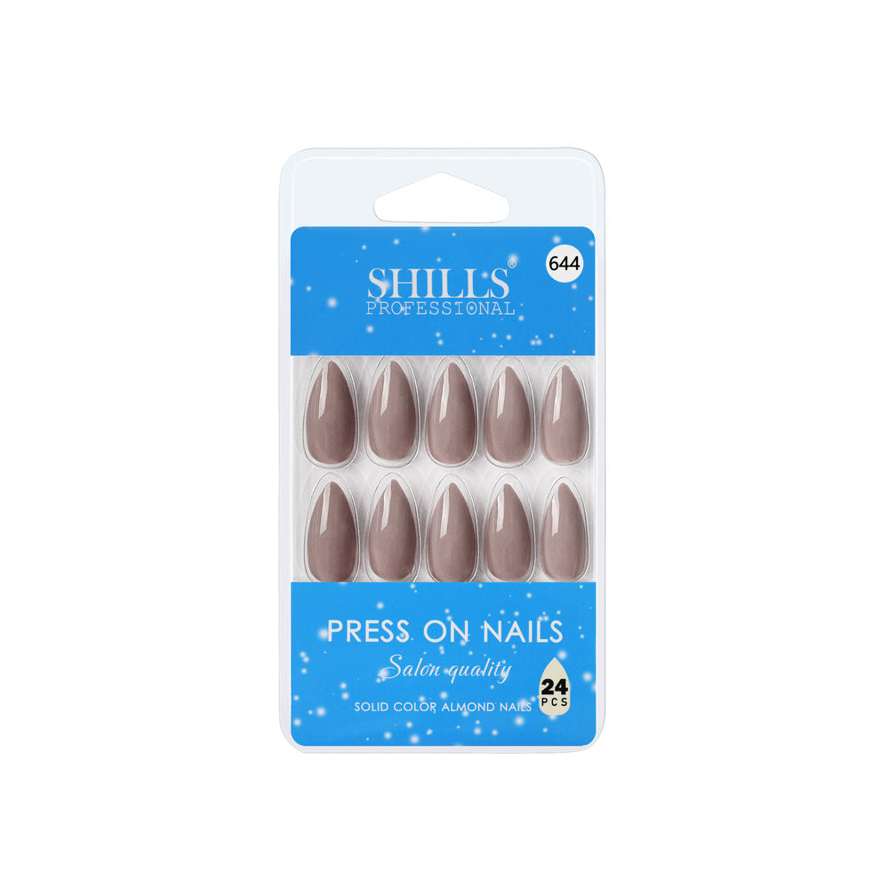 Shills Professional Reusable Press On Nails Almond - SPN644