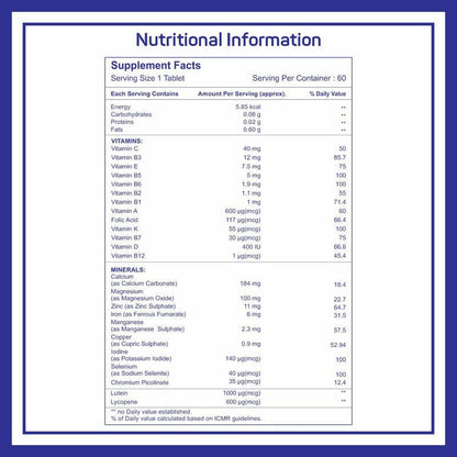 Healthvit Cenvitan Multivitamin Tablets for Men